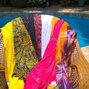 8 cotton bathsuit cover ups/shawl